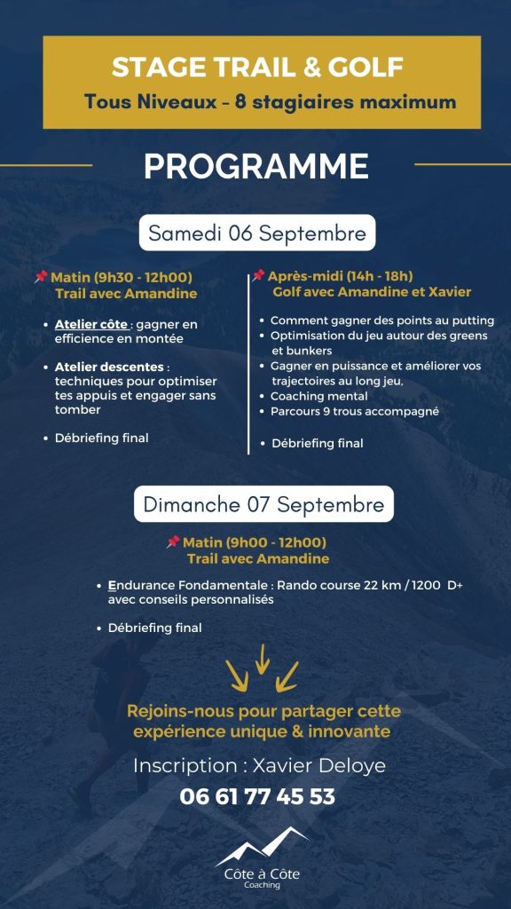 Stage de golf & trail drôme provençal